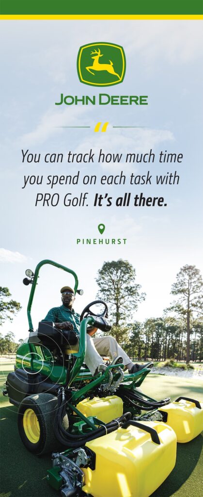 You can track how much time you spend on each task with PRO Golf. It's all there.